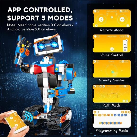 Robot Building Toys for Boys, STEM Projects for Kids Ages 8-12, Remote Control - Picture 3 of 7